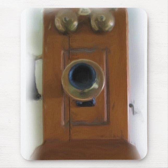Vintage Telefon Mousepad Musmatta (Framsidan)
