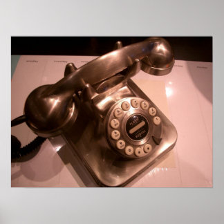Vintage Telefon Poster