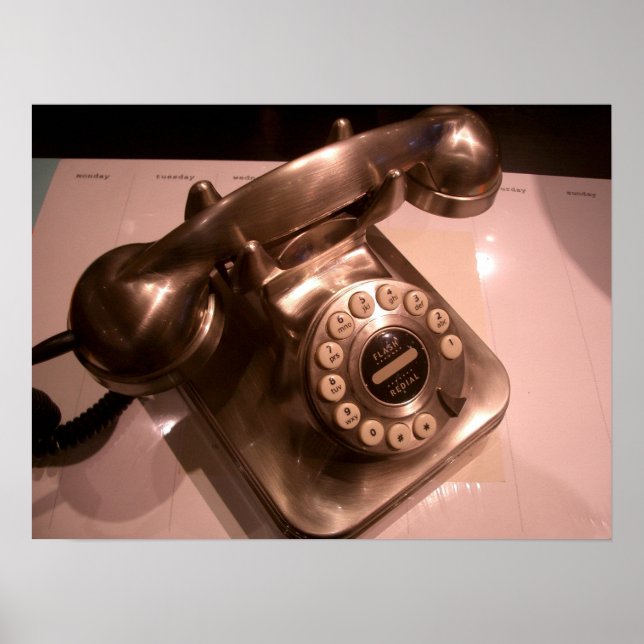 Vintage Telefon Poster (Framsidan)