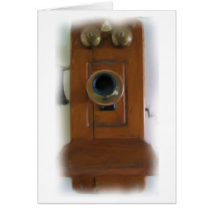Vintage Telefon "Ring Ring!" Kort