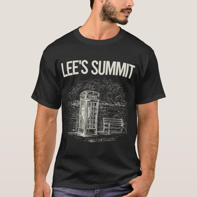 Vintage telefonkiosk Lee's Summit T Shirt (Framsida)