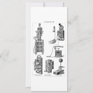 Vintage Telephones Illustration Mobil Retro Telefo