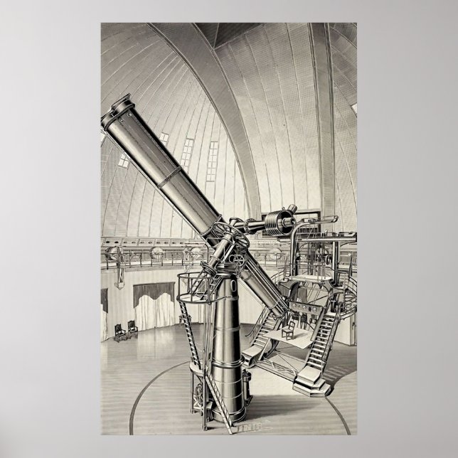 Vintage Telescope Poster (Framsidan)