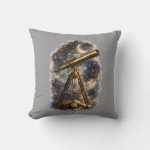 Vintage Teleskop Stjärnklar Natthimmel Astronomi K