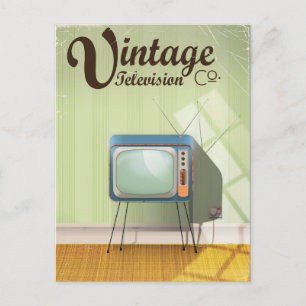 Vintage Television Co. Vykort