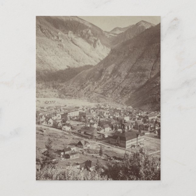 Vintage Telluride Cityscape Vykort (Framsida)