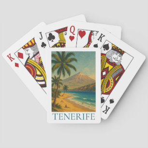 Vintage Teneriffa Kanarieö Strand Playa Resa Casinokort