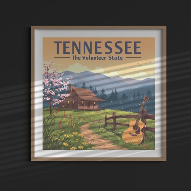 Vintage Tennessee Poster (Skapare uppladdad)