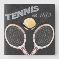 Vintage Tennis Chalkboard Design