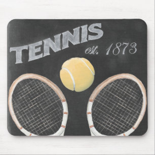 Vintage Tennis Chalkboard Design Musmatta