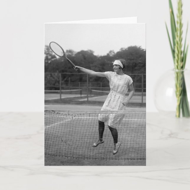 Vintage Tennis Outfit, 1920-talet Kort (Framsida)