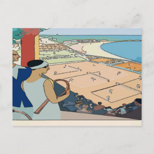 Vintage Tennis par, kort eller inbjudan lägger til