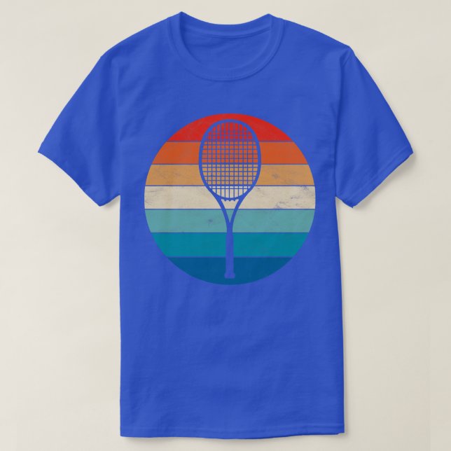 Vintage Tennis Racket T Shirt (Design framsida)