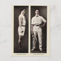 Vintage Tennisspelare Idrottare Proffs