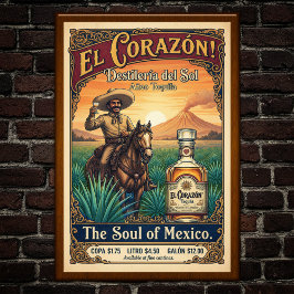 Vintage Tequila Advertising Poster