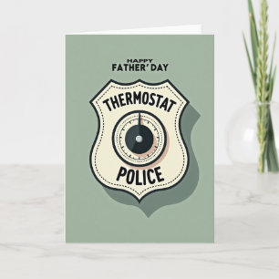 Vintage Termostat Polis Pappa Kort