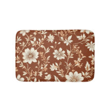 Vintage Terrakotta Sömlöst Boho Blommönster