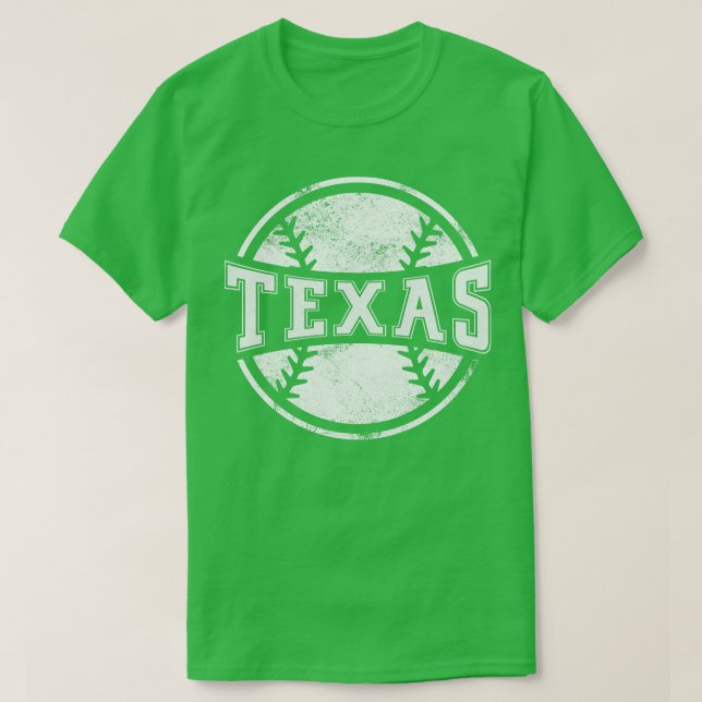 Vintage Texas Baseball Baseball Team Gift T Shirt (Design framsida)