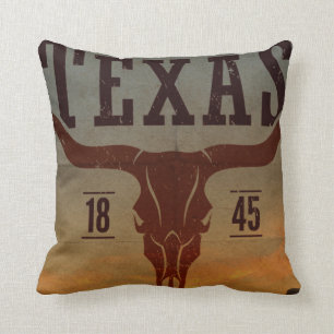 Vintage Texas Cowboy Dekorativ kudde