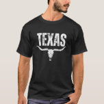Vintage Texas Distress Longhorn Bull T Shirt<br><div class="desc">Vintage Texas Distress Longhorn Bull T Shirt</div>