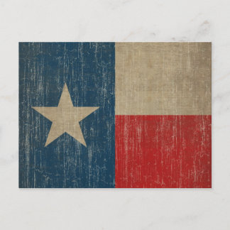 Vintage Texas Flagga Vykort