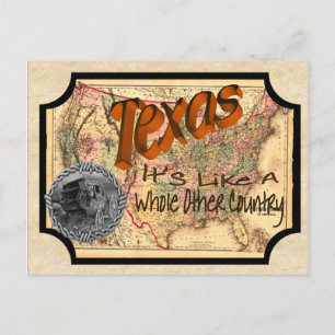 Vintage Texas Gammalt vykort