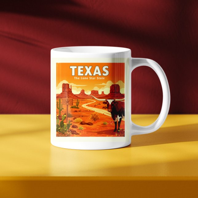 Vintage Texas Kaffemugg (Skapare uppladdad)
