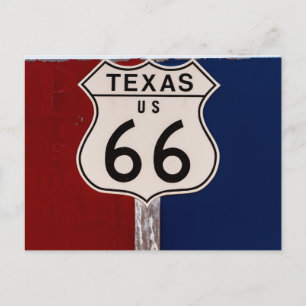 Vintage Texas Route 66 Vykort