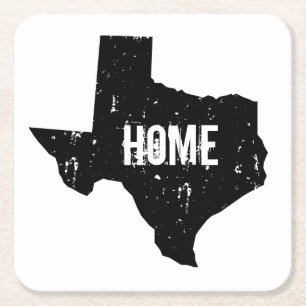 Vintage Texas stat silhouette papper drink underlä Underlägg Papper Kvadrat