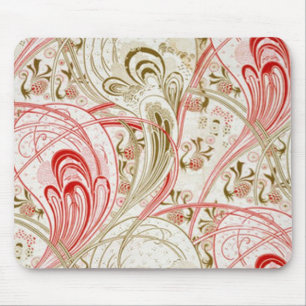 Vintage Textile Swirl Design - Mousepad Musmatta