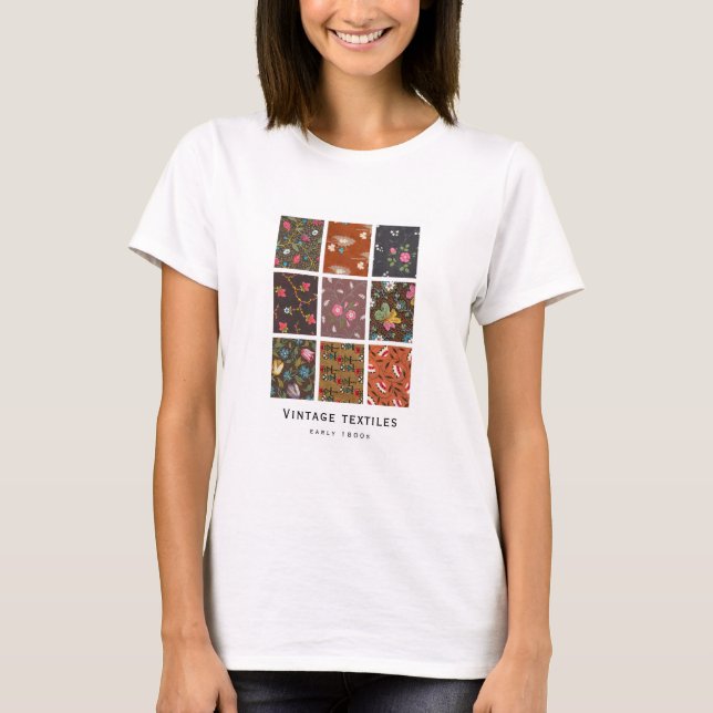 "Vintage Textiles" | 1800-talskonstruktion t-shirt (Framsida)