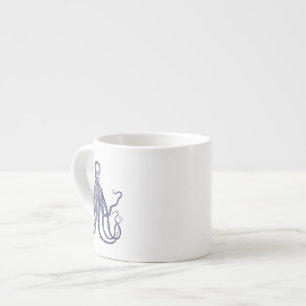 Vintage Texturerad bläckfisk Espressomugg