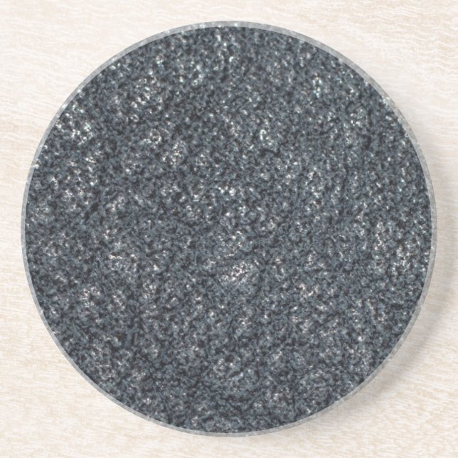 Vintage Texturerat svart läder Underlägg Sandsten (Framsidan)