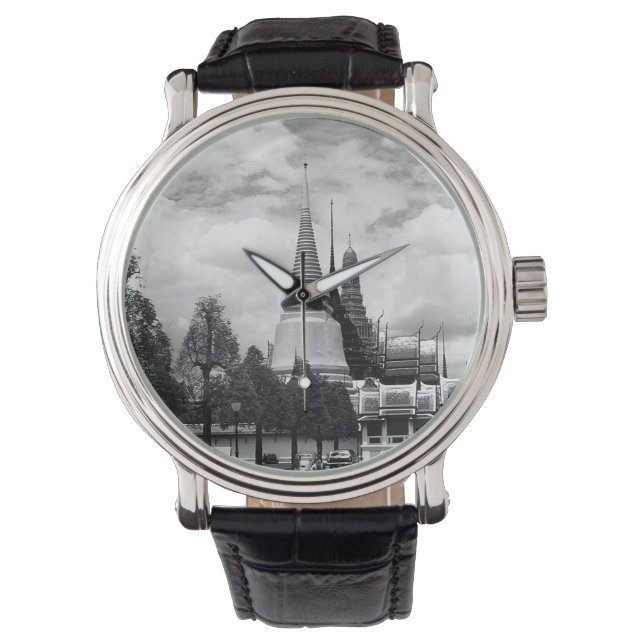 Vintage Thailand Bangkok Chapel Royal Palace Armbandsur (Framsida)