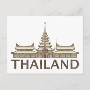 Vintage Thailand Vykort