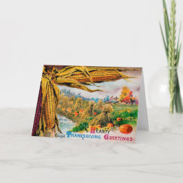 Vintage Thanksgiving Card Helgkort