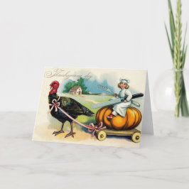 Vintage Thanksgiving Card Helgkort