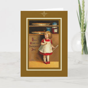 Vintage Thanksgiving Card Helgkort