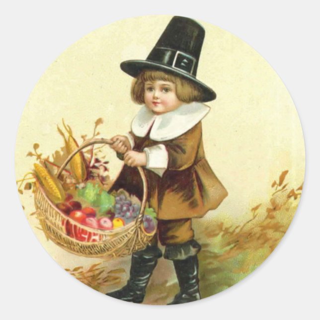 Vintage Thanksgiving - etikett (Framsida)