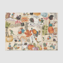Vintage Thanksgiving - frågepapper