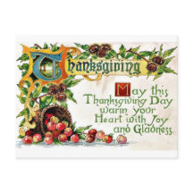 Vintage Thanksgiving Hälsning