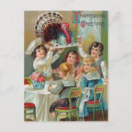 Vintage Thanksgiving Hälsning vykort