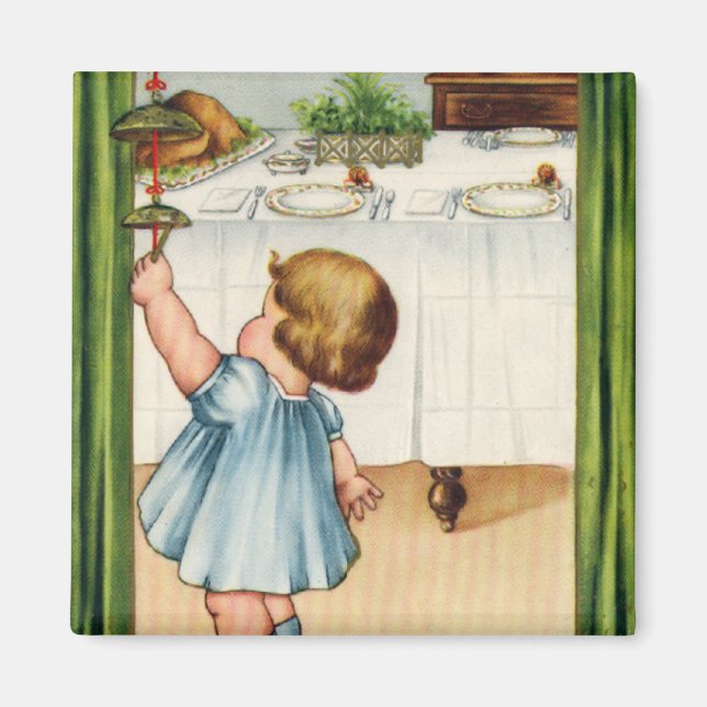 Vintage Thanksgiving Magnet (Framsidan)
