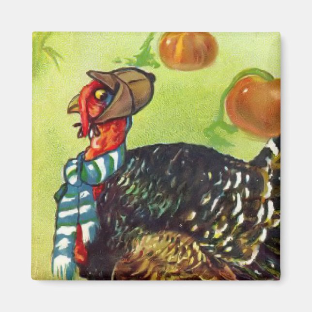 Vintage Thanksgiving Magnet (Framsidan)
