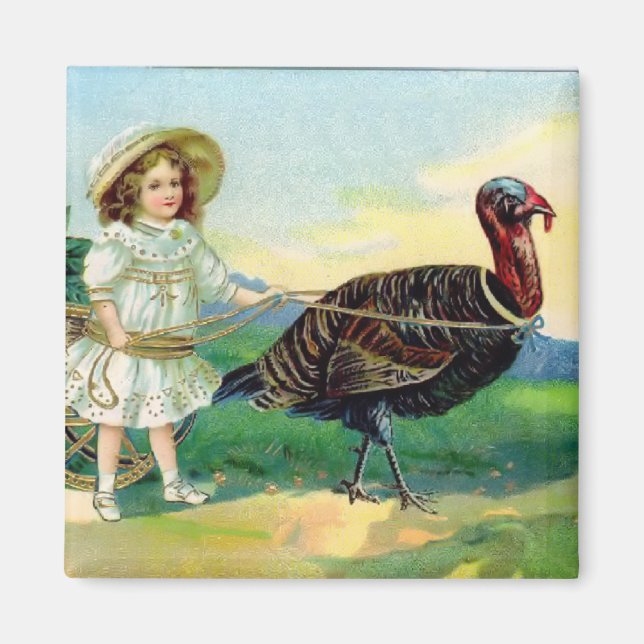 Vintage Thanksgiving Magnet (Framsidan)