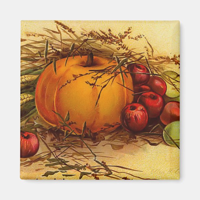 Vintage Thanksgiving Magnet (Framsidan)