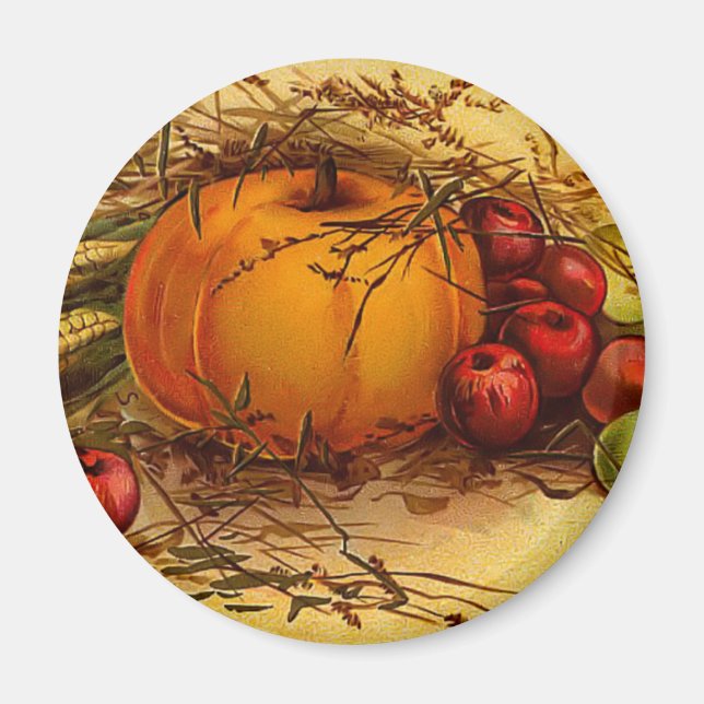 Vintage Thanksgiving Magnet (Framsidan)