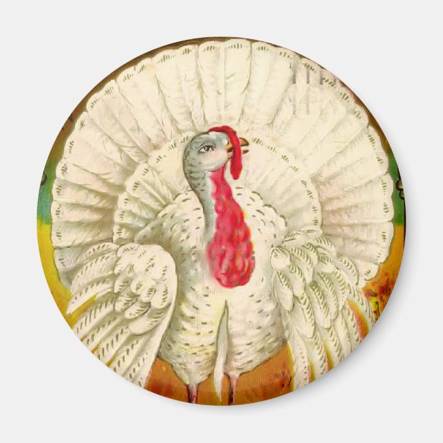 Vintage Thanksgiving Magnet (Framsidan)