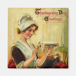 Vintage Thanksgiving Magnet