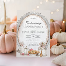 Vintage Thanksgiving Middag Party